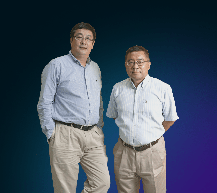 Ted Zhang and Feng Ou -- company founders