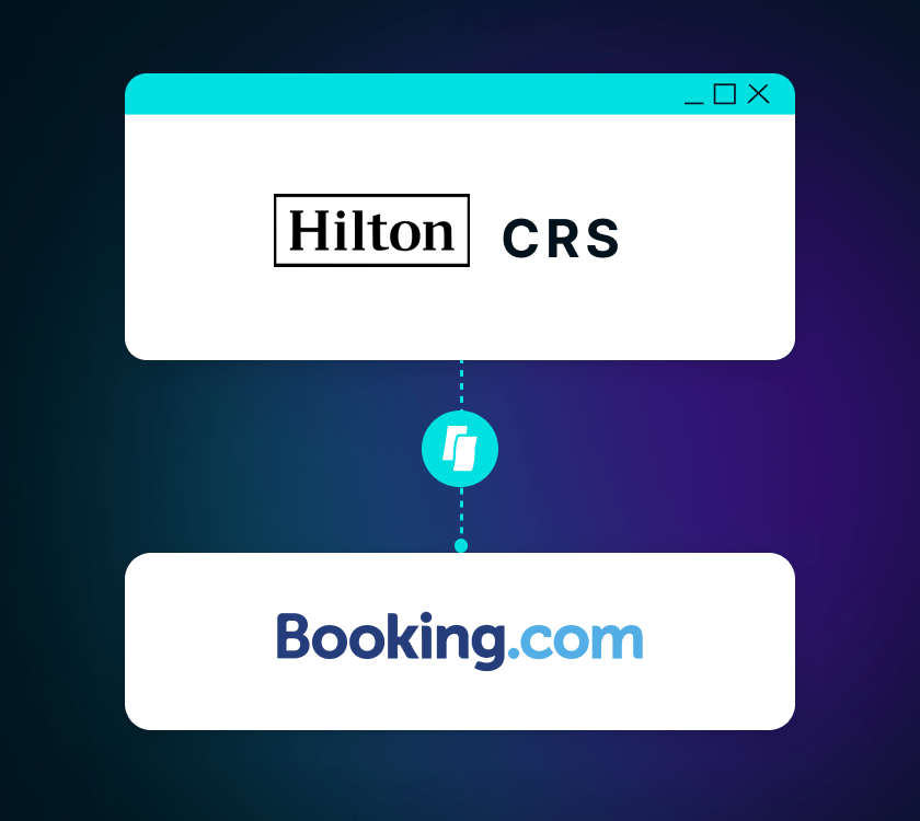Hilton CRS connected to Boooking.com