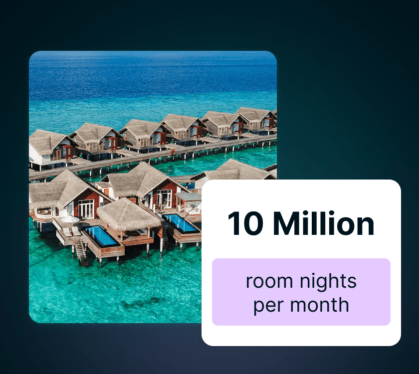 10 Million room nights per month icon